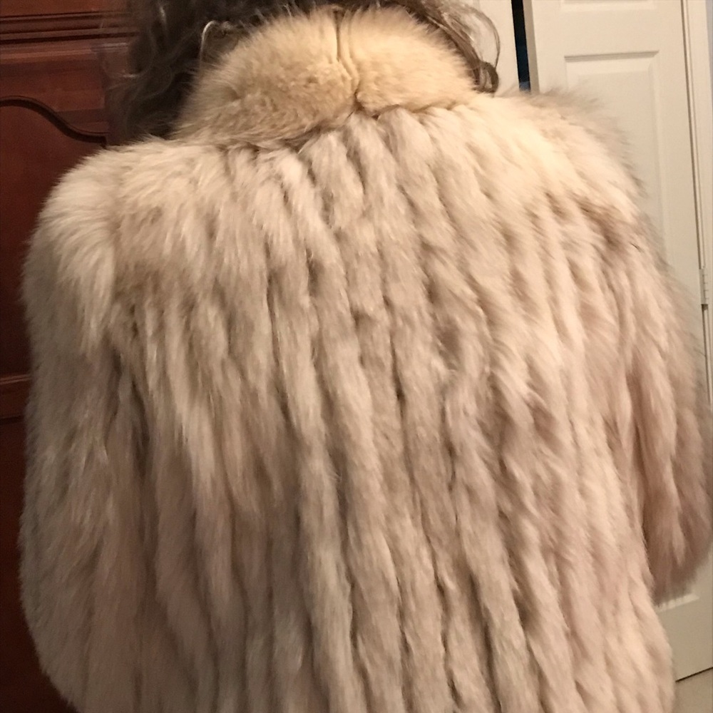 Genuine White Fox Jacket/Coat